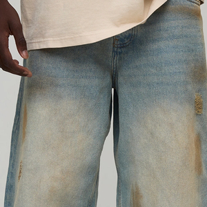 Pantalones Cortos Vaqueros para Hombre, Ajuste Relajado y Transpirable, Precio al por Mayor, Servicio OEM, Precio Económico 2026, Ropa Casual, Ajustables, con Dobladillo Deshilachado - Product Image 3