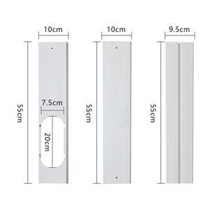 <span class=keywords><strong>Kit</strong></span> de sellado de <span class=keywords><strong>ventana</strong></span> de CA portátil ajustable, placas de PVC + adaptador de manguera de escape, compatible con ventanas deslizantes de 20-130 cm - Product Image 2