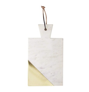 Exhibición de corte de queso de mármol y madera de acacia de forma rectangular, tabla de cortar hecha a mano, artículos de cocina, cocina más popular - Product Image 1