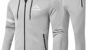 Survêtement d'hiver à capuche pour homme avec étiquette personnalisée |   Vêtements de sport en molleton 100% coton de haute qualité |   Streetwear élégant et uni - Product Image 5