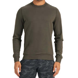 Sudadera de Cuello Redondo para Hombre, de Alta Calidad, al por Mayor, de Algodón y Felpa, Color Gris Jaspeado, Ropa Deportiva, Sudadera de Invierno - Product Image 5