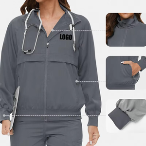 Vente chaude sur mesure uniforme médical logo vestes col montant hauts et hôpital soins infirmiers mat uniforme manteaux - Product Image 1