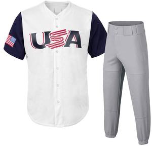 Uniforme de softball personnalisé uniforme vierge de baseball et softball pour jeunes vêtements de sport OEM vente en gros uniforme de baseball - Product Image 1