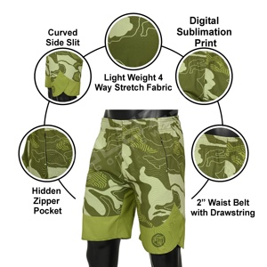 High Street Camouflage Basketball Shorts Secado rápido Transpirable Antiarrugas Características Logotipo personalizado Mid Board Shorts Sólido - Product Image 6