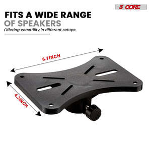 5 Core Speaker Stand Height Adjustable PA DJ <b>Tripod</b> Studio Monitor Stands w 35mm Compatible Insert - Product Image 2