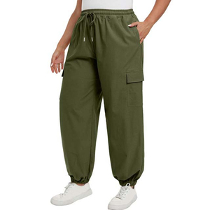 <b>Women's</b> Comfortable Cotton Chino Trousers with <b>Straight</b> <b>Leg</b> Design Bow and Lace Decoration for Daily Casual Style for Winter - Product Image 2