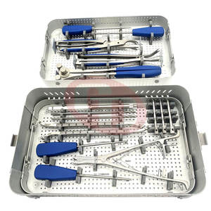 Juego de instrumentos ortopédicos, instrumentos médicos construidos para el manejo de cables quirúrgicos en juego ortopédico de fijación ósea - Product Image 1