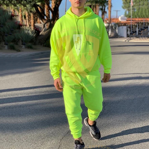 ชุดกีฬาผ้าโพลีเอสเตอร์สำหรับผู้ชายชุดวอร์มสีพื้นสำหรับเล่นกีฬาฤดูหนาว - Product Image 3