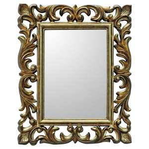 Cadre de miroir en bois tendance et élégant avec un design sculpté unique pour rehausser la décoration moderne de la maison, disponible chez Rana Overseas Inc. - Product Image 6