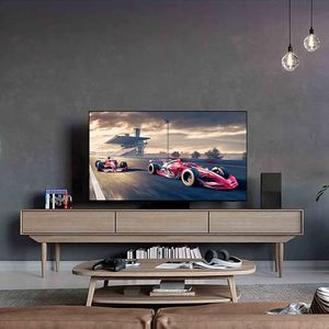 Téléviseur intelligent 4K de 65 pouces avec processeur IA, tuner numérique intégré, compatibilité audio immersive pour assistants vocaux, écran tactile noir - Product Image 6