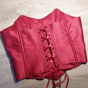 Top de corsé de satén de diseñador para mujer con adorno de diamantes de imitación y deshuesado de acero, corpiño de lujo, moda de fiesta - Product Image 5