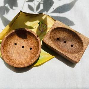 NOUVELLE ARRIVÉE PORTE-SAVON EN BOIS DE NOIX DE COCO SALLE DE BAIN ÉCOLOGIQUE EN BOIS DE COCO POUR SAVON/PORTE-SAVON EN NOIX DE COCO MADE IN VIETNAM - Product Image 4