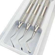 Dental Crane Kaplan Scaler Grafting Curved Blade Double Ended Surgical Implant Instruments - Product Image 3