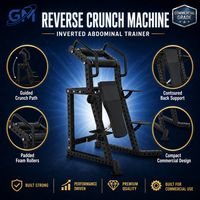 Máquina de Abdominales de Alta Resistencia con Rodillos de Espuma y Plataformas para Pies, para Entrenamiento de Fuerza del Core en Gimnasios Comerciales