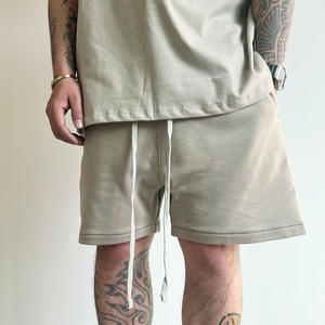 Shorts pour hommes écologiques en toile de style French Terry, décontractés, amples, à séchage rapide, respirants, taille haute, pour les activités sportives de rue - Product Image 6