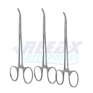Pinzas hemostáticas rectas y curvas de acero inoxidable de la mejor calidad, pinzas para mosquitos, base de instrumentos quirúrgicos REEAX ENTERPRISES - Product Image 5