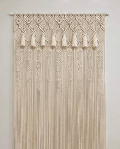 ที่สวยงามทำด้วยมือ Macrame ผนัง] ผ้าม่าน - Product Image 2