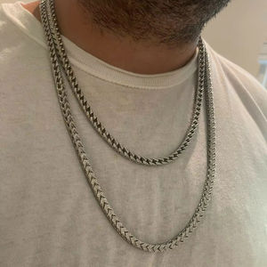 สร้อยคอเงินแท้ 925 ชุบเงิน ประดับเพชร CZ มอยส์ซาไนต์ 6 มม. สไตล์ฮิปฮอปสำหรับผู้ชาย เหมาะสำหรับงานแต่งงาน เครื่องประดับแฟชั่น - Product Image 1