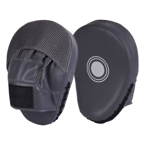 Logotipo personalizado 1/6 Focus Pad Kicking Curve Manoplas de entrenamiento de cuero Premium para boxeo MMA y artes marciales Almohadilla de perforación - Product Image 2