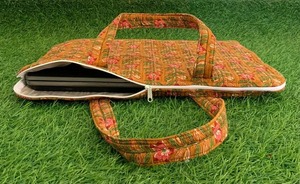 Wholesaler Cotton Quilted <b>Laptop</b> Bag 15 Inch Travel Bag Case With Zipper 13 Inch Sleeve Handmade Women Quilted Cotton <b>Pouch</b> Bags - Product Image 4