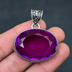 สร้อยคอประดับมอร์แกไนต์ เงินแท้ 925 เครื่องประดับหรูหรา ความบริสุทธิ์ 22 กรัม - Product Image 1