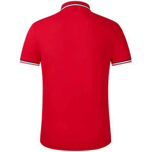 เสื้อโปโลผู้ชายผ้าฝ้าย100% เทอร์รี่180กรัมเสื้อลำลองสีพื้นแห้งเร็วระบายอากาศได้ดีแขนสั้นเป็นทางการออกแบบได้ตามต้องการ - Product Image 3
