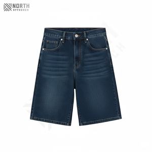 Pantalones Cortos Vaqueros Holgados de Mezclilla para Hombre, con Logotipo Personalizado OEM, de Alta Calidad, Lavados, Estilo Baggy, para Verano - Product Image 1