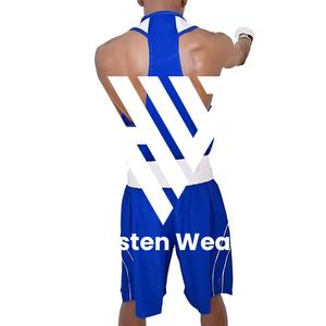 ชุดกีฬาชกมวยผ้าโพลีเอสเตอร์100% พิมพ์โลโก้ตามสั่งขนาด - Product Image 2