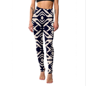 Pantalones de chándal sexis sin costuras de cintura alta de colores personalizados mallas push-up de fitness para mujer mallas de sublimación de entrenamiento de tela-lavado oscuro - Product Image 5