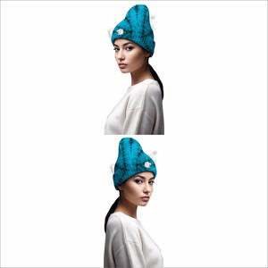 Bonnet en jacquard pour femme, faible MOQ, bonnet épais pour femme, vente directe d'usine, bonnet pour femme - Product Image 5