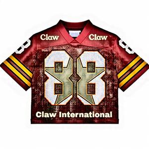 Nouveaux maillots de football américain personnalisés pour adultes, chemises en sublimation 100% polyester, protection UV, service OEM en gros - Product Image 4
