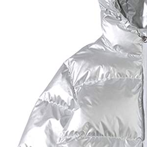 Manteau d'hiver brillant de haute qualité Manteaux à bulles en duvet à capuche légers Veste d'extérieur en peluche pour hommes - Product Image 4