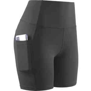 Short de sport respirant à séchage rapide et à haute élasticité taille basse leggings de fitness courts, sans couture, taille haute - Product Image 5