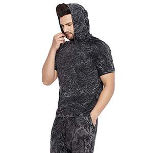 Venta al por mayor de los hombres de alta calidad de algodón orgánico camiseta de impresión de logotipo personalizado de longitud corta Casual y camiseta de gran tamaño para los hombres - Product Image 4