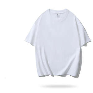 OEM OEM เสื้อยืดลำลองใส่ได้ทั้งชายและหญิงผ้าคอตตอน100% 220 GSM สีพื้นถักทรงหลวมระบายอากาศได้ดีเป็นมิตรกับสิ่งแวดล้อมแห้งเร็ว - Product Image 4