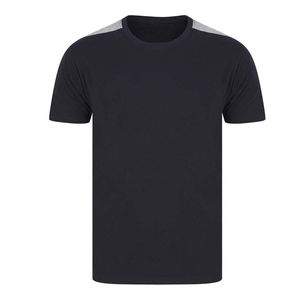 Conjunto de camiseta y pantalones cortos de manga corta de algodón orgánico para hombre Cierre de cintura elástica de color sólido para verano Ropa al por mayor - Product Image 2