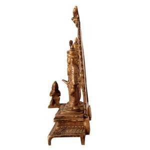 Estatua de Hanuman hecha a mano con el señor Dorado de la India, escultura de latón, decoración del hogar, artículos de regalo, SNF-336 De 9,00 pulgadas - Product Image 3