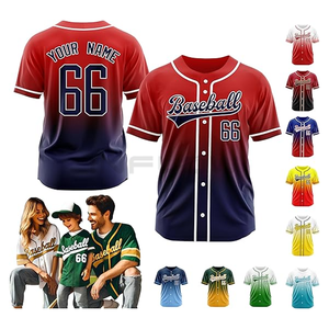 Conjunto de uniforme de Béisbol Juvenil personalizado, camiseta de béisbol con botones bordada sublimada, camiseta de béisbol del equipo, camisetas - Product Image 5