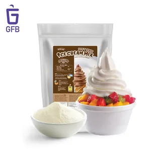 Sữa chua Ice Cream mix bột 1kg Halal chứng nhận sản phẩm cho Horeca Sữa bột màu trắng cho Máy làm kem