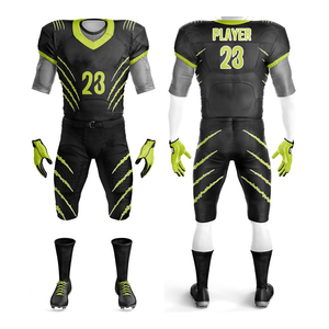 Prix de gros, nouveau design, uniforme de football américain pour adultes, manches courtes, 100% polyester, articles en stock - Product Image 4