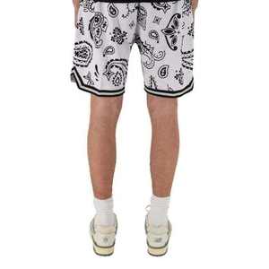 Pantalones cortos de verano para hombre, novedad, malla blanca personalizada, sublimación corta, patrón sólido, cierre de cordón, gran oferta, calle - Product Image 5