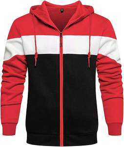 Sudadera con capucha de lana de rendimiento para hombre con logotipo personalizable con acabado teñido liso transpirable de secado rápido para uso en el gimnasio de senderismo de invierno - Product Image 1
