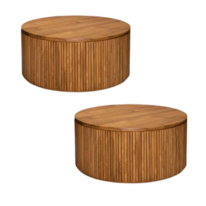 <b>Round</b> Coffee <b>Table</b> Teak <b>Wood</b> Materials Center <b>Table</b> for Living Room Furniture Manufacturiing in Indonesia - Product Image 4