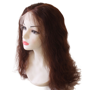 Perruque avant en dentelle de cheveux Remy brésiliens de haute qualité pour dentelle couleur brun clair naturel emballage personnalisable écologique élégant - Product Image 6