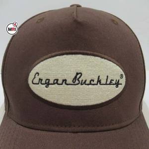 หมวกเบสบอล5แผงแบบไม่มีโครงสร้างทำจากผ้าฝ้ายครึ่งชิ้นหมวกปักลายหมวกแบบตาข่ายแบน - Product Image 2