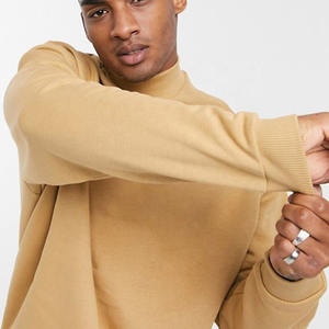 Sudadera de Cuello Alto Gruesa de 360g, Lisa, Extra Grande, con Bordado Personalizado, para Hombre, Invierno - Product Image 4