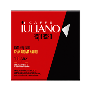 Capsules compatibles Caffè Iuliano Espresso Gran Aroma Napoli, paquet de 100, café torréfié doux Arabica et Robusta - Product Image 3