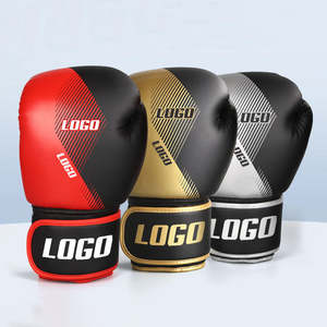 Guantes de Boxeo Profesionales de PU Transpirables, Ligeros y Duraderos con Logotipo Personalizado, Cierre de Velcro para Entrenamiento de Boxeo y Combate en Gimnasio - Product Image 3