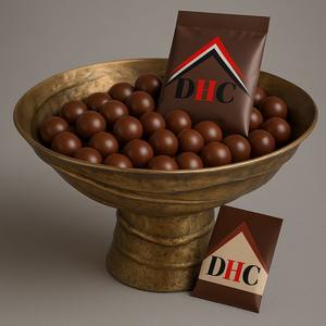 Bol à chocolat décoratif américain en métal couleur antique choix idéal pour servir des confiseries avec classe et raffinement - Product Image 2