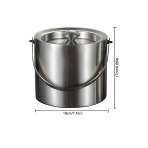 Metal <b>Ice</b> <b>Bucket</b> With <b>Silver</b> Color for Champagnes Stainless Steel <b>Ice</b> <b>Bucket</b> for Drinkware for bar Accessories at Low Cost - Product Image 6